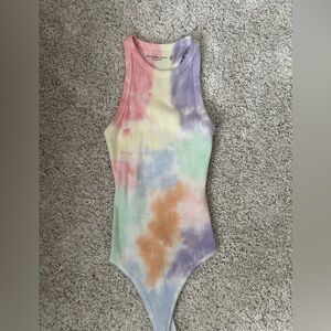 A&F tie dye bodysuit XXS